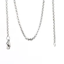 10 шт. 1" Серебро 316 нержавеющая сталь 3,0 мм Ожерелье Rolo цепь для памятный стеклянный кулон и масляный медальон со светорассеивателем