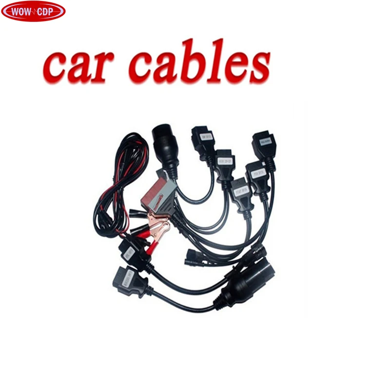 

Post Free THE HOT SALE car Cables wow CDP Pro OBDII Cars Diagnostic Interface Tool Full set 8 Car Cables For vd ds150e cdp