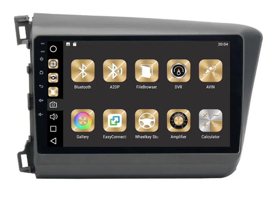 Clearance IPS 32g 4GRam 9 " Android 9.0 Car Audio for Honda Civic 2012 - 2014  Headunit Stereo Video GPS Navi Multimedia IPS Monitor Radio 4