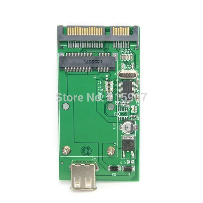 

CYDZ Combo mSATA Solid State Disk SSD to SATA 22pin & USB 2.0 Hard Disk Case Enclosure PCBA