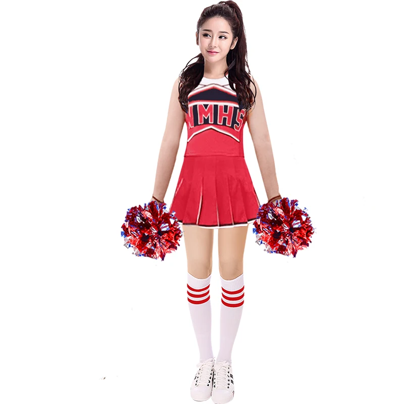 المشجع التشجيع زي الكبار الأطفال الإناث نماذج جديدة الكورية فستان زي المشجعين