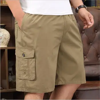 

Men Summer Shorts Casual Short Pants Good Quality Men Cotton Tooling shorts Large Size Men Loose Drawstring Shorts