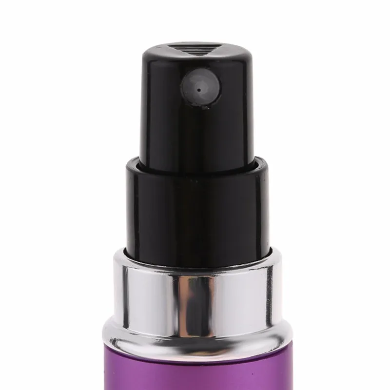 5 ml إعادة الملء البسيطة العطور رذاذ زجاجة الألومنيوم رذاذ البخاخة المحمولة السفر التجميل حاوية زجاجة عطر ماكياج الجرار