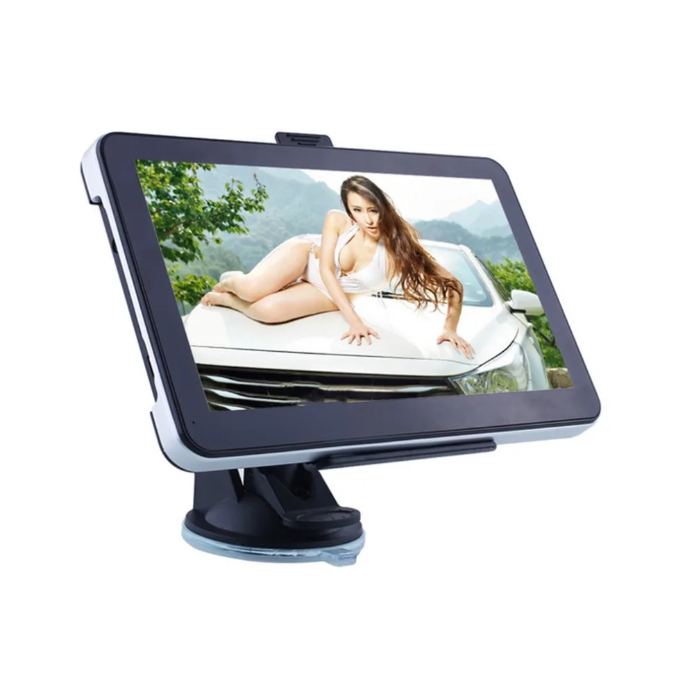 

7inch Car Truck GPS Intelligent Navigation Bluetooth 8GB Wired Reversing View Camera With LED Light Sunshade Touchscreen