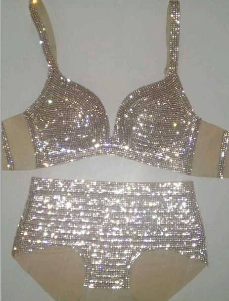 rhinestone bathing suit