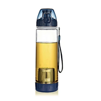 

High Quality Fashion Travel Pot Elegant Filter Tea Water Bottle Outside Portable Sport Water PC Bottle Pot 600ml Include