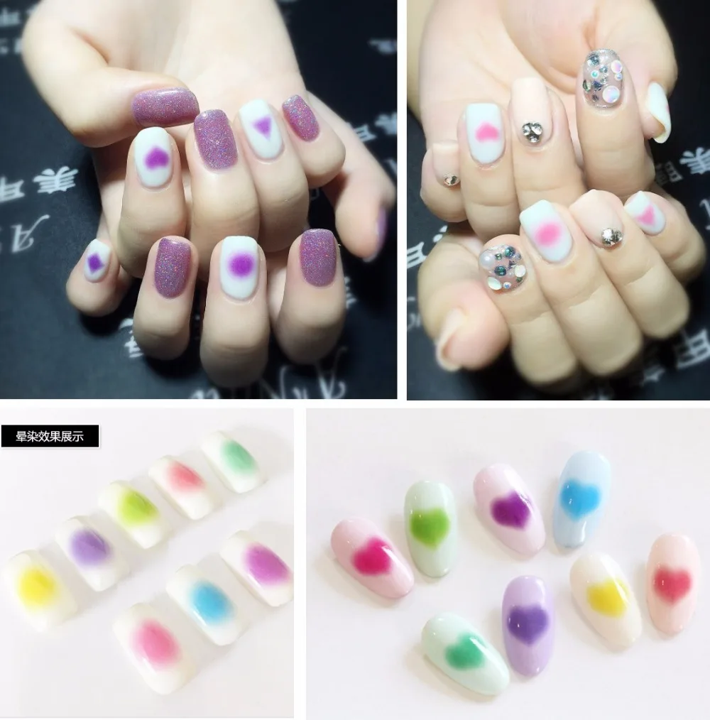 

5 sheet 3D Nail Sticker Mixed Colorful Designs Nail Stickers Decals Makeup Japanese Blush Water Tattoos Manicure Tool DS319-320