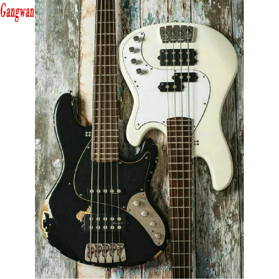 DIY 5D Diamond Mosaic guitar hobby Handmade Diamond Painting Cross Stitch Kits Diamond Embroidery Patterns Rhinestones Arts decor