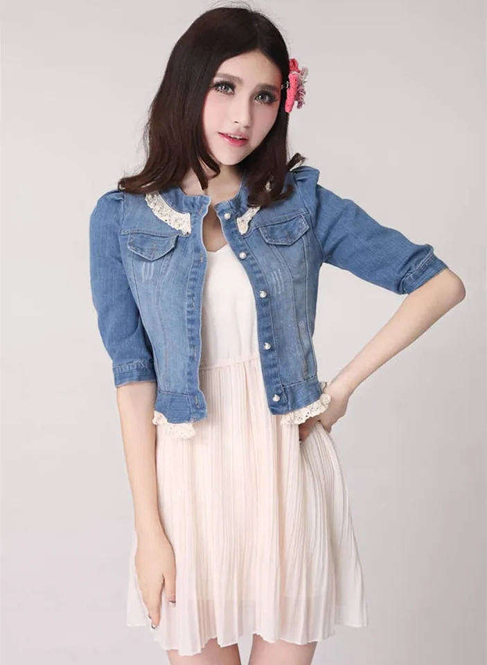 jeans short tops for ladies