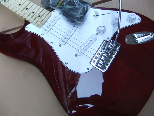 Wholesale New STR Electric Guitar 3 Pickups In Brown Wine 100828