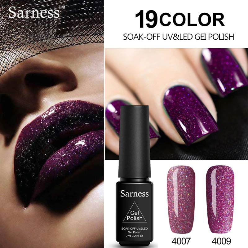 

Sarness Hot Sale Neon UV Gel Polish DIY Nail Art Set Candy 19 Colors Gel Nail Polish Soak Off Gel Lacquer All for Manicure 7ml