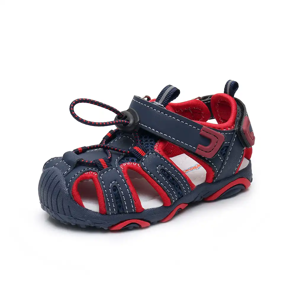 navy walking sandals