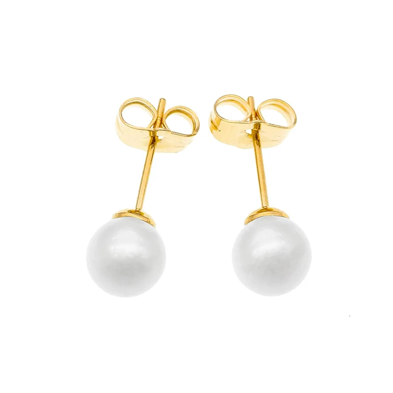 8Mm/5Mm Perla Oro Orecchini Con Perno Donne Gioielli Di Perle Bijoux Perles Orecchini Donna Arete Di Perle Orecchini Perlen Orecchini E2899