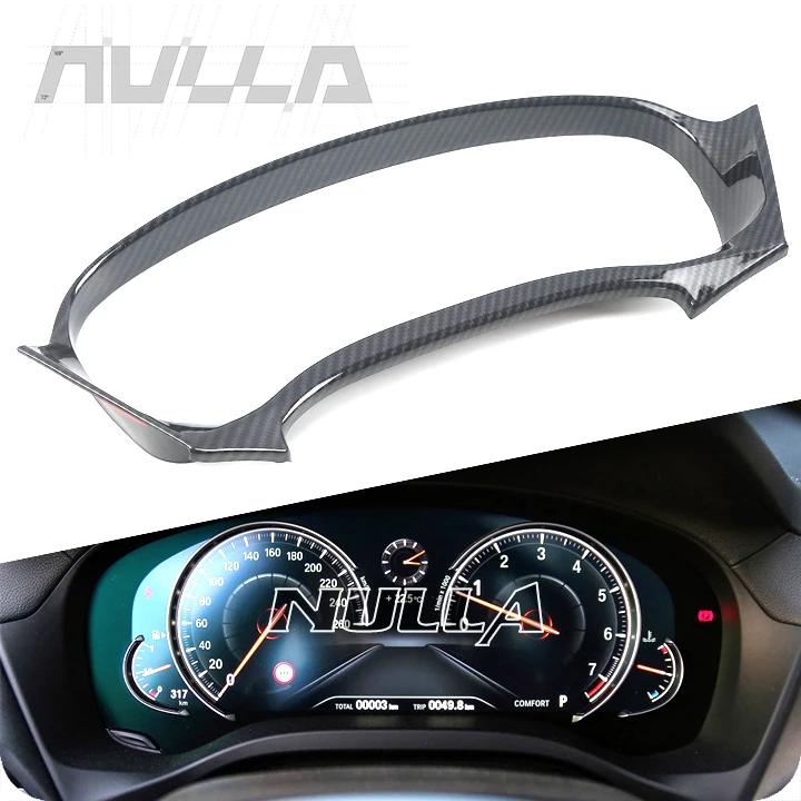

Carbon Look ABS plastic Dashboard Instrument Display Cover Trim For BMW X3 G01 LHD 2017 2018 Decoration Frame