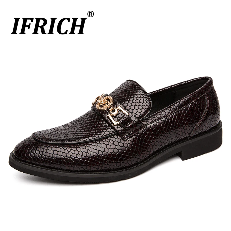 

Hot Sale Dress Shoes For Men Luxury Brand Men Office Shoes Fashion Mens Casual Slip On Shoes Rubber Business Formal Mens Shoes