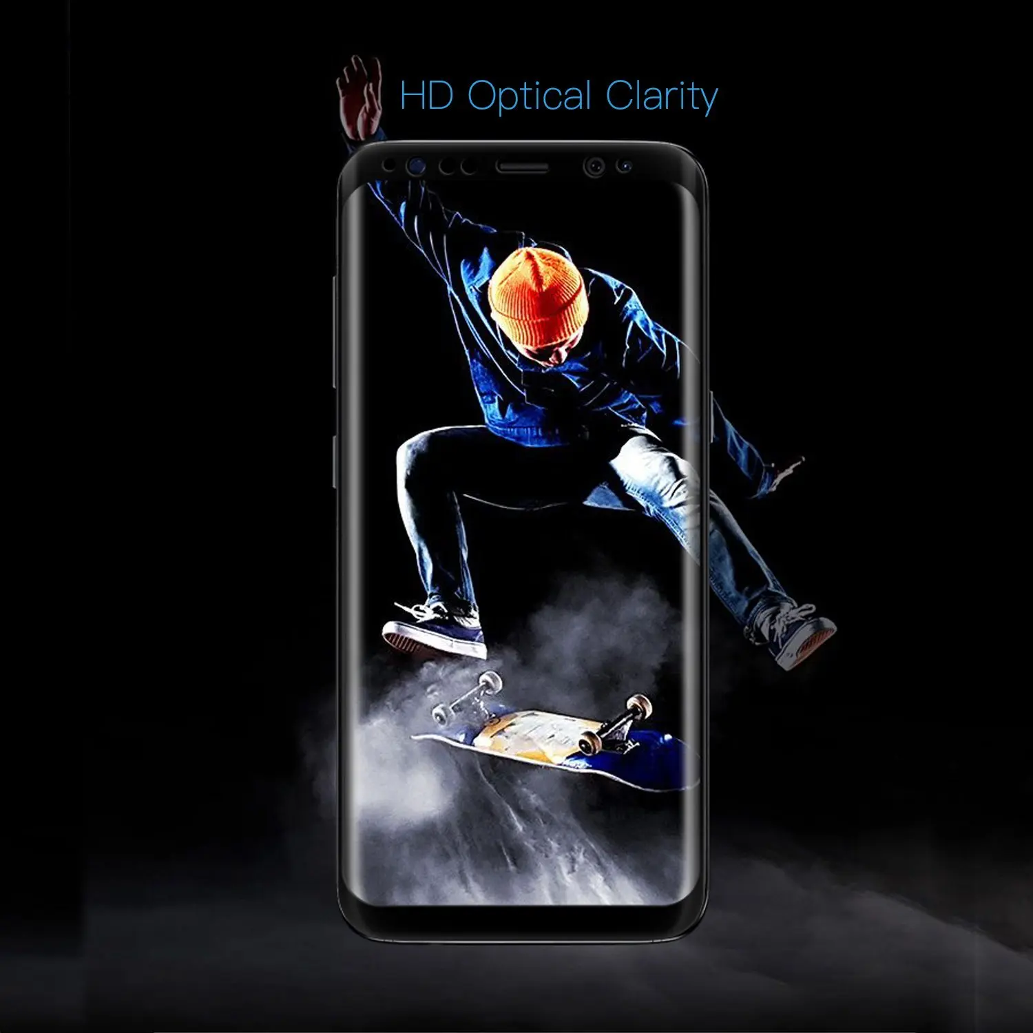 2 шт. закаленное Стекло для samsung Galaxy S8 Anti-Explosion Экран протектор для samsung Galaxy S8 5," 3D изогнутые полное покрытие фильм <