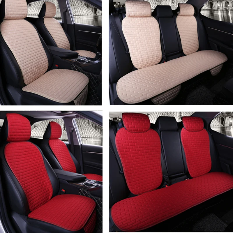 

Line Car Seat Cover Protector Front Rear Seat Back Cushion Pad Mat with Backrest for Auto Automotive Interior Truck Suv or Van