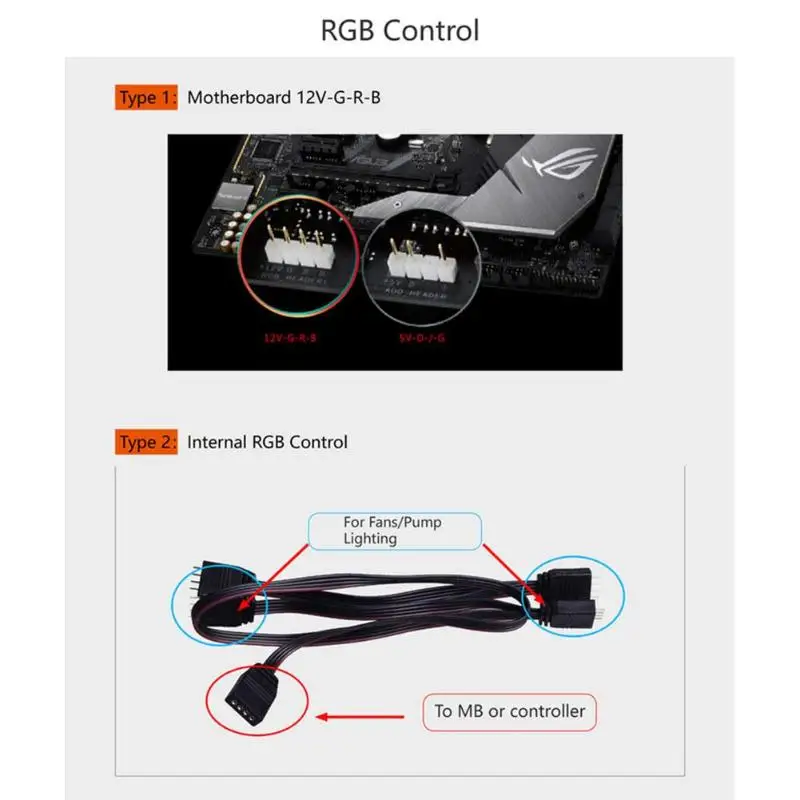 ID-COOLING ICEKIMO 240VGA-RGB Видеокарта кулер для воды для GeForce/AMD двойной шарикоподшипник энергосберегающий 3Pin интерфейс Coolin