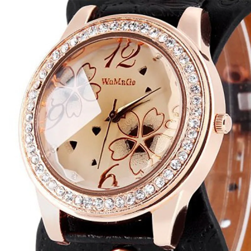 Новинка, роскошные Брендовые женские наручные часы с круглым циферблатом, повседневные и модные кварцевые часы с кожаным ремешком, женские роскошные Брендовые Часы