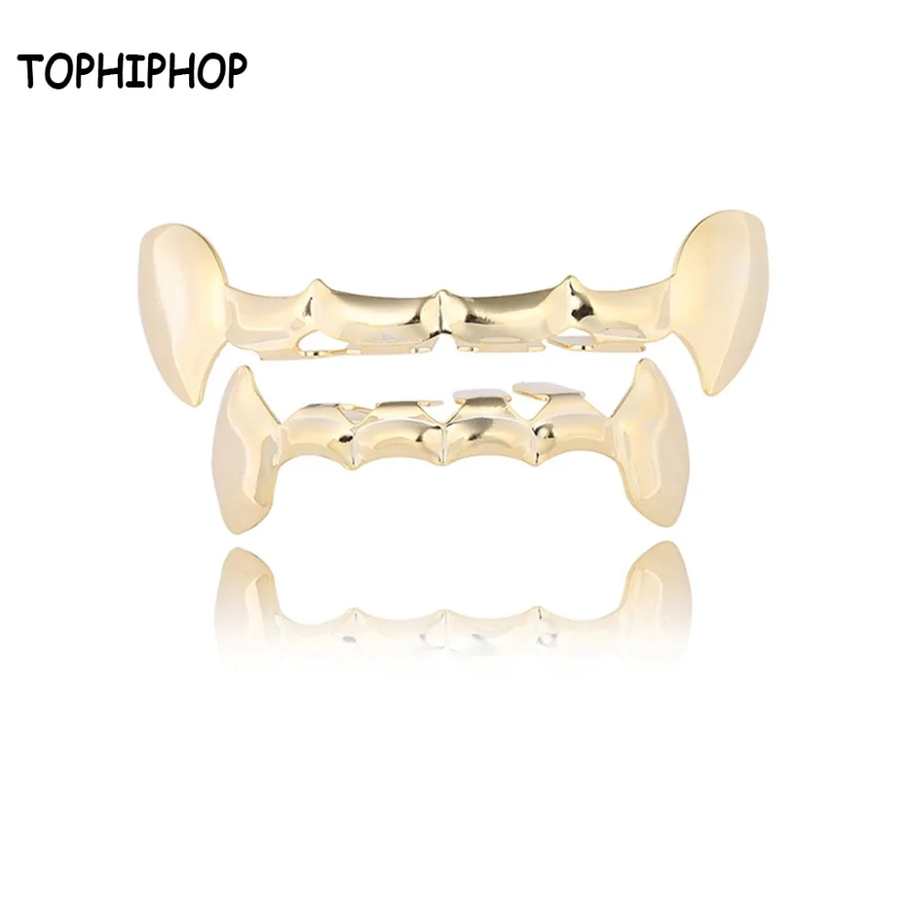 

New Fangs Hiphop 4 color Vampire Gold silver rose gold and black Grillz Grills