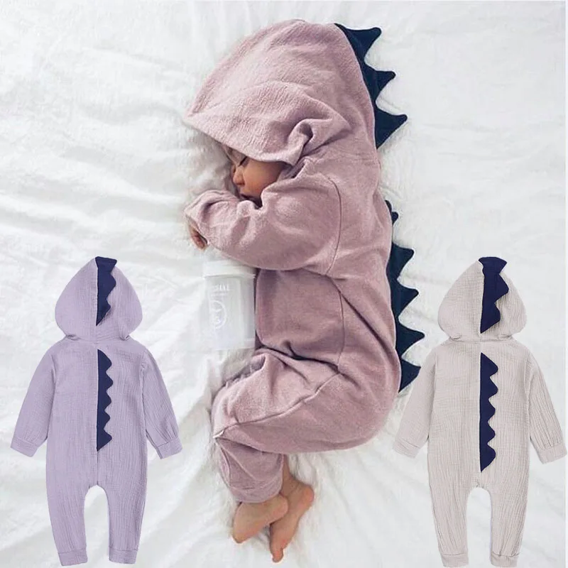 

Newborn Baby Girls Boys Romper Jumpsuit Clothes Funny Dinosaur Infant Outfits Spring Autumn Baby Clothing 9M to 3T