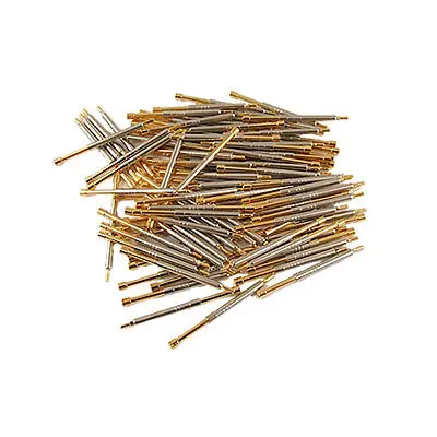 

100 Pcs Barreled 2.5mm Dia Concave Tip Spring Test Probes