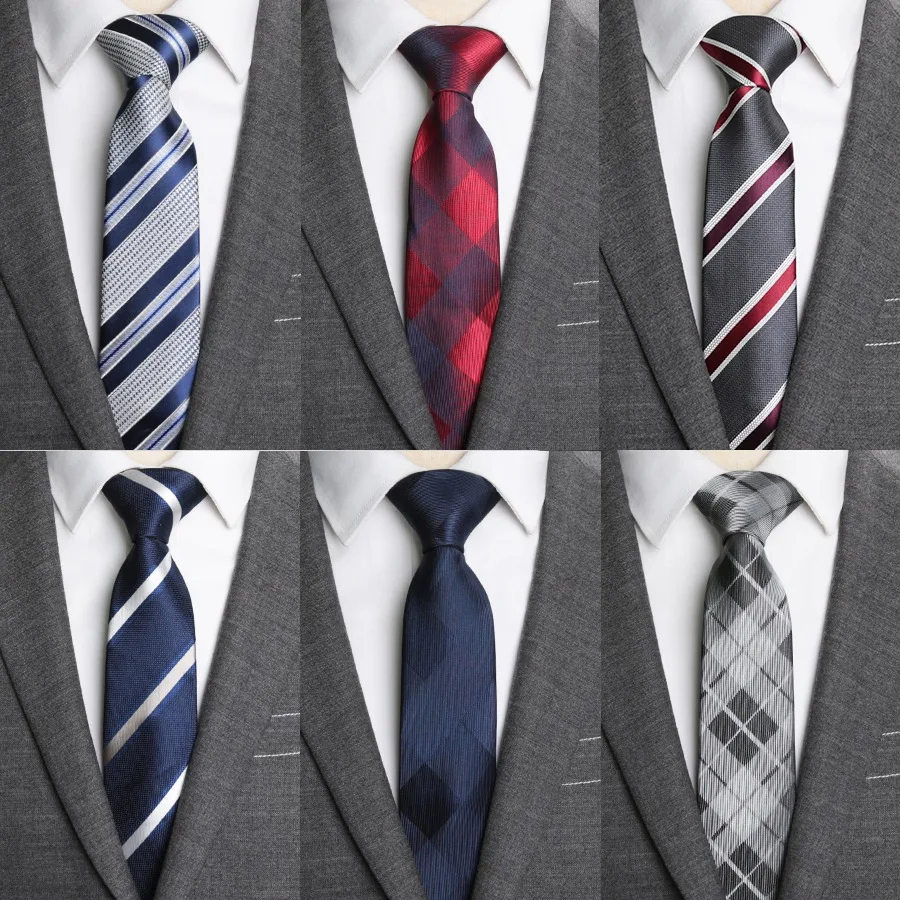 Мужские галстуки тонкий галстук в полоску 6 см галстуки для мужчин бизнес Свадебный жаккардовый галстук бабочка Мужская одежда рубашка модный подарок Gravata