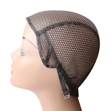 10 шт./партия,, купольная Кепка для парика, Высококачественная тканая сетка для волос, эластичная сетка, купольная Кепка, упаковка черного/бежевого цвета