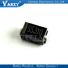 100 шт. SS310 SMD SR310 с барьером Шоттки диод выпрямителя тока 3A 100V DO-214AC SMA