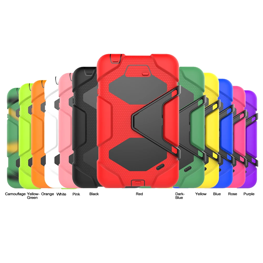 

Armor Shockproof Stand Case For Samsung Galaxy Tab 4 7.0 T230 T231 T235 SM-T230 SM-T231 Hard PC Plastic Back Cover