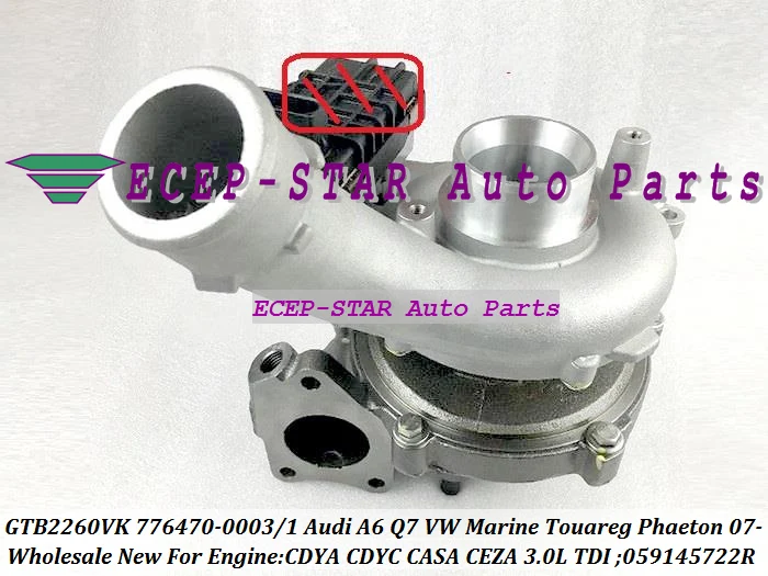 - GTB2260VK 776470 776470-0003 776470-0001 059145722R Turbo For Audi A6 Q7 For Volkswagen VW Marine Touareg Phaeton 07- CDYA CDYC CASA CEZA 3.0L TDI  (1)