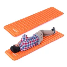 Надувной матрас Сверхлегкий надувной водонепроницаемый влагостойкий туристический коврик ручной открытый надувной Ручной пресс спальный коврик палатка 1 шт