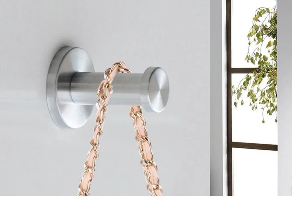 6er Set Edelstahl Wandmontage Robe Haken Bad Haken Handtuchhaken