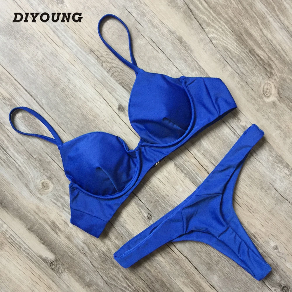 

Sexy Thong Bikini Swimsuit Women Swimwear 2017 Bikinis Set Push Up Bathing Suits Biquinis Maillot De Bain Beach Swim Wear D230