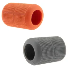 Pro Прочный противоскользящие татуировки Machine Gun ручки питания мягкий силиконовый гель серый оранжевый Цвет татуировки сцепление покрытия для 22- 25 мм