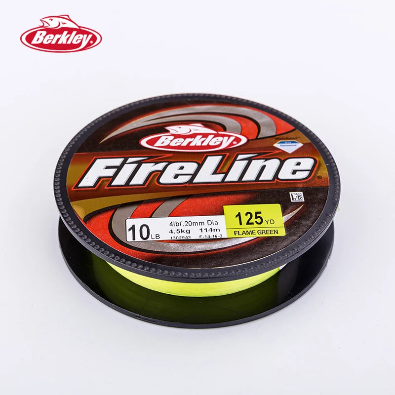 BERKLEY FireLine 125yd/114m пламя зеленая оплетка Карп рыболовные линии супер сильные тонкие гладкие снасти Pesca аксессуары 4-30LB