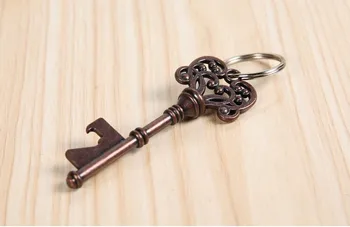 

Free DHL Express Shipping 400ps/lot Classic Creative Wedding Favors Party Back Gifts for Guest Copper Skeleton Key Bottle Opener