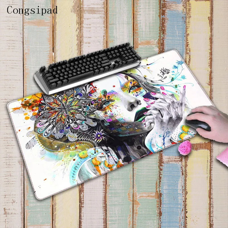 Congsipad Cool Backgrounds for Girls mouse pad large pad to mouse notbook computer mousepad gaming mouse mats to mouse gamer