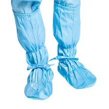 Антистатическая обувь высокие из ПВХ в форме цилиндра мягкие без пыли защитные ботинки обувь анти-пирсинг ОУР чистое помещение цех обувь