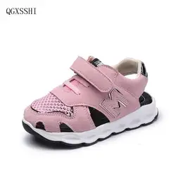 Qgxsshi детская обувь кожаные сандалии для мальчиков Сандалии для девочек детские для маленьких мальчиков летние Сандалии для девочек