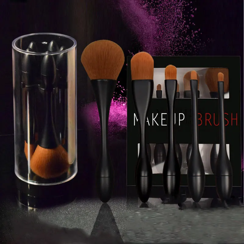 

New 5pcs Makeup Brushes Set High Quality Soft Synthetic Hair Professional Makeup Artist Brush Tool Kit With Holder