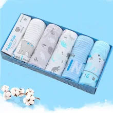 5 шт./лот, Однотонные трусы для мальчиков, хлопковое детское дышащее нижнее белье с рисунком динозавра, трусы-боксеры для мальчиков, детские шорты, штаны