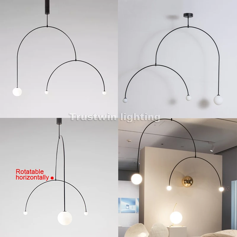 3 headed lamp black