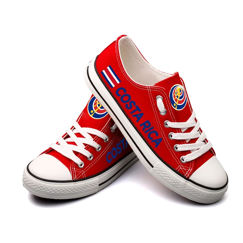 Zapatillas Chaussures À Impression Rica Fans Plat De Personnalisée T Hommes Tenis Costa Deportivas diu31r Low Lacets Top Costaricien Espadrilles Toile Adulte dwCT5qYnIx