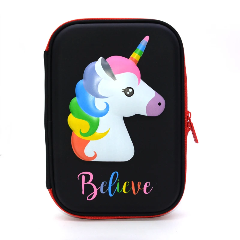 Pencil Case School EVA Trousse Scolaire Stylo Box Cute Unicorn Kawaii Astucci Estuches Lapices Etui Pennen Girls Stationery