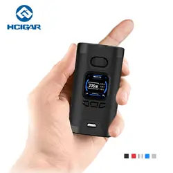 Оригинал Hcigar Wildwolf 235 Вт TC MOD с Towis XT235 Чипсет и 1,3 дюймов TFT цветной экран 235 Вт max выход без батареи 18650 mod