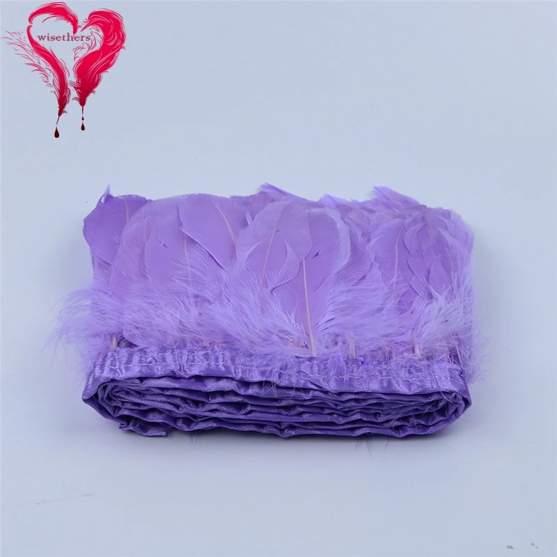 8 light purple goose feather fringe 1