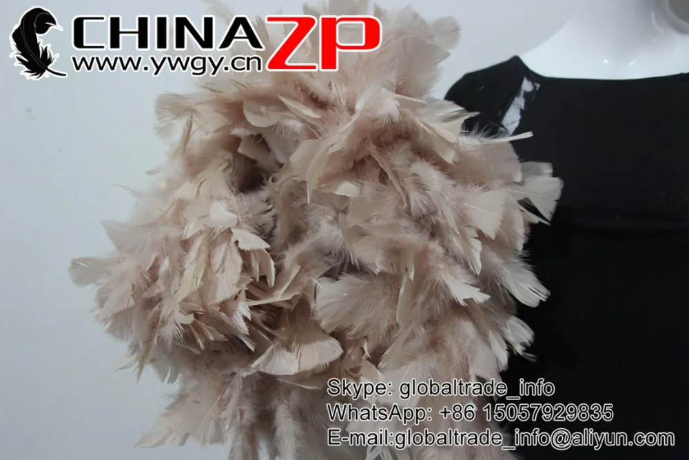 11 Ivory Chandelle Feather boa 150g  (1)