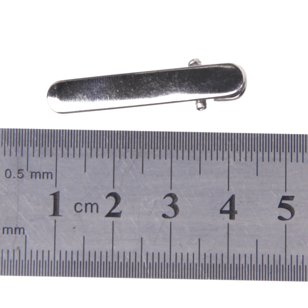 Wholesale &plusmn; 50 Pcs Small Blank Metal Duck Bill Hair Clips 35x6 mm Hair Accessory