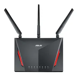 Asus двухдиапазонный Беспроводной гигабитный маршрутизатор с 4-Порты и разъёмы Gigabit LAN с тремя внешних антенн для дома Применение RT-AC86U